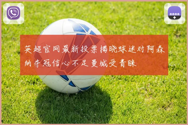 英超官网最新投票揭晓球迷对阿森纳夺冠信心不足曼城受青睐